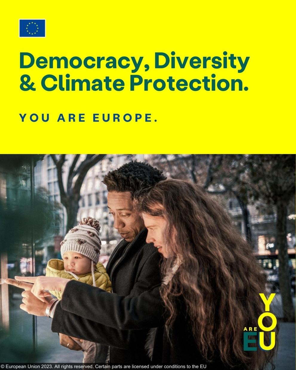 Democracy, Diversity and Climate Protection.